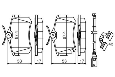 BOSCH 0 986 494 598 Číslo výrobce: BP2699. EAN: 4047025361873.