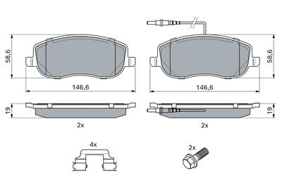BOSCH 0 986 494 615 Číslo výrobce: BP2610. EAN: 4047025376983.