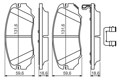 BOSCH 0 986 494 632 Číslo výrobce: BP2613. EAN: 4047025368933.