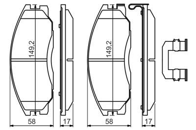 BOSCH 0 986 494 650 Číslo výrobce: BP2724. EAN: 4047025368988.