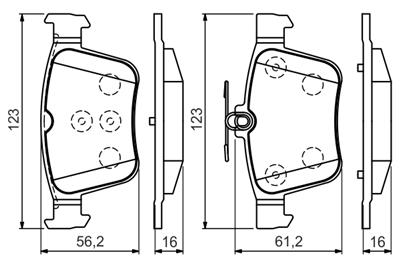 BOSCH 0 986 494 658 Číslo výrobce: BP1503. EAN: 4047025361866.