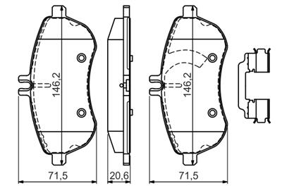 BOSCH 0 986 494 667 Číslo výrobce: BP1662. EAN: 4047025361071.