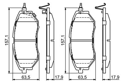 BOSCH 0 986 494 679 Číslo výrobce: BP1674. EAN: 4047025439947.