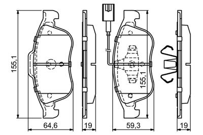 BOSCH 0 986 494 680 Číslo výrobce: BP1675. EAN: 4047025439855.