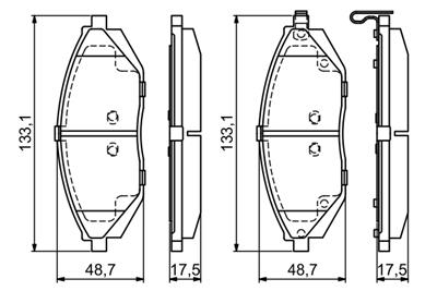 BOSCH 0 986 494 684 Číslo výrobce: BP1679. EAN: 4047025439800.