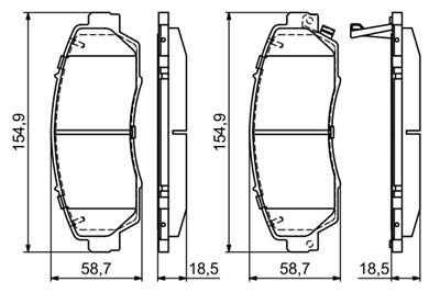 BOSCH 0 986 494 685 Číslo výrobce: BP1680. EAN: 4047025439886.