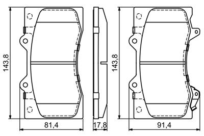 BOSCH 0 986 494 693 Číslo výrobce: BP1688. EAN: 4047025439923.