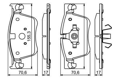 BOSCH 0 986 494 696 Číslo výrobce: BP1691. EAN: 4047025439831.
