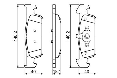BOSCH 0 986 494 697 Číslo výrobce: BP1692. EAN: 4047025472104.
