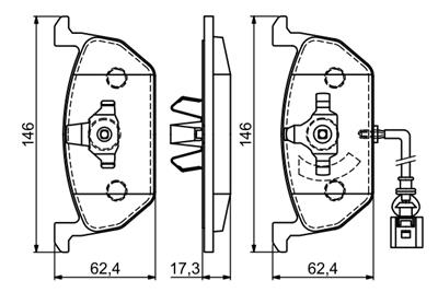 BOSCH 0 986 494 721 Číslo výrobce: BP1736. EAN: 4047025547659.