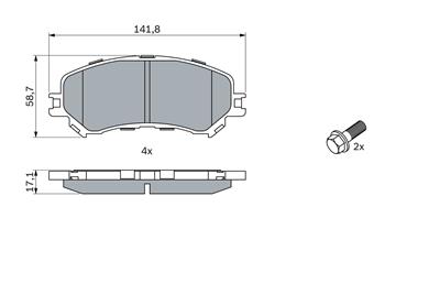 BOSCH 0 986 494 722 Číslo výrobce: BP1737. EAN: 4047026190984.