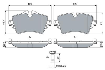 BOSCH 0 986 494 736 Číslo výrobce: BP1751. EAN: 4047026119428.