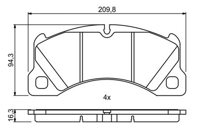 BOSCH 0 986 494 787 Číslo výrobce: BP1961. EAN: 4047026128345.