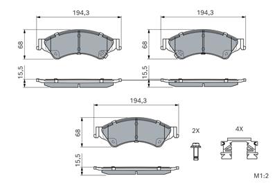 BOSCH 0 986 494 791 Číslo výrobce: BP1965. EAN: 4047026128369.