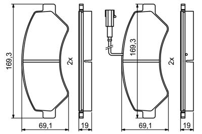 BOSCH 0 986 494 799 Číslo výrobce: BP1973. EAN: 4047026130546.