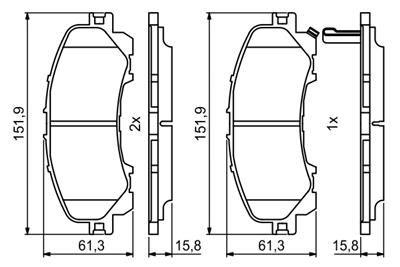 BOSCH 0 986 494 821 Číslo výrobce: BP1995. EAN: 4047026128635.