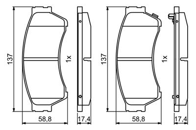 BOSCH 0 986 494 860 Číslo výrobce: BP2034. EAN: 4047026098006.