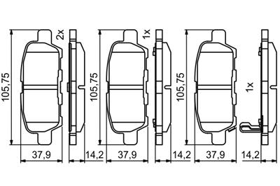 BOSCH 0 986 494 861 Číslo výrobce: BP2035. EAN: 4047026129304.