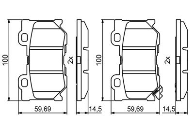 BOSCH 0 986 494 863 Číslo výrobce: BP2037. EAN: 4047026129366.