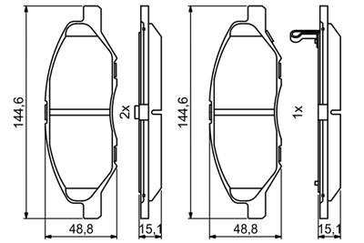 BOSCH 0 986 494 867 Číslo výrobce: BP2041. EAN: 4047026129458.