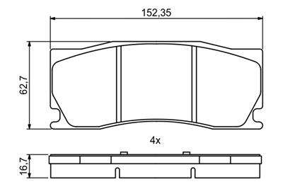 BOSCH 0 986 494 868 Číslo výrobce: BP2042. EAN: 4047026129465.