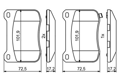 BOSCH 0 986 494 872 Číslo výrobce: BP2046. EAN: 4047026129502.