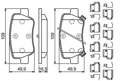 BOSCH 0 986 494 933 Číslo výrobce: BP1922. EAN: 4047026124170.