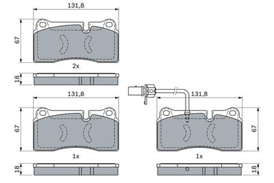 BOSCH 0 986 494 956 Číslo výrobce: BP1807. EAN: 4047026300192.