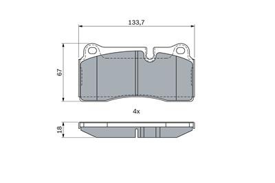 BOSCH 0 986 494 957 Číslo výrobce: BP1808. EAN: 4047026300208.