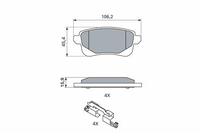 BOSCH 0 986 494 978 Číslo výrobce: BP1829. EAN: 4047026300291.