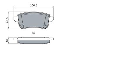 BOSCH 0 986 494 978 Číslo výrobce: BP1829. EAN: 4047026300291.