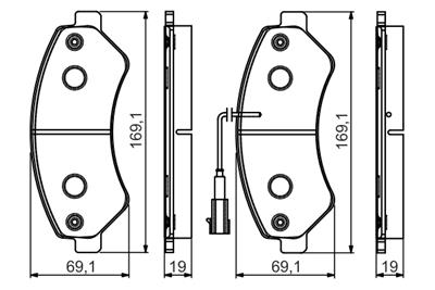 BOSCH 0 986 495 095 Číslo výrobce: BP1560. EAN: 4047025160070.