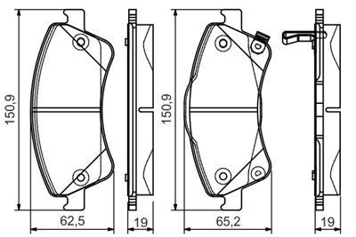 BOSCH 0 986 495 106 Číslo výrobce: BP1570.