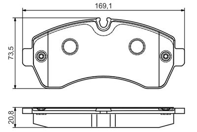 BOSCH 0 986 495 107 Číslo výrobce: BP1551. EAN: 4047025159975.
