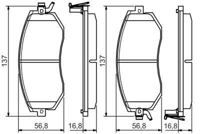 BOSCH 0 986 495 125 Číslo výrobce: BP2182. EAN: 4047025159654.