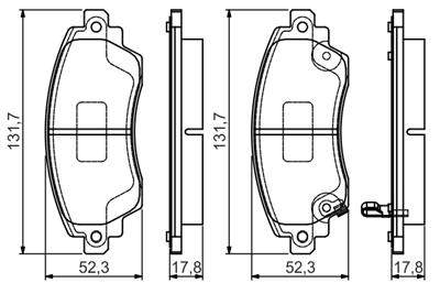 BOSCH 0 986 495 132 Číslo výrobce: BP2162. EAN: 4047025159371.