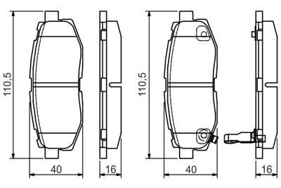 BOSCH 0 986 495 135 Číslo výrobce: BP2203. EAN: 4047025159937.