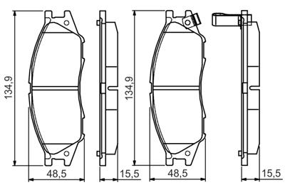 BOSCH 0 986 495 146 Číslo výrobce: BP1539. EAN: 4047025159821.
