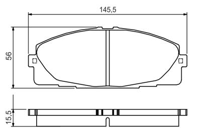 BOSCH 0 986 495 152 Číslo výrobce: BP1569. EAN: 4047025160162.