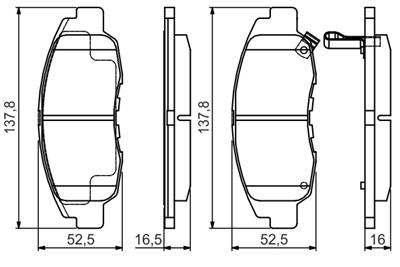 BOSCH 0 986 495 153 Číslo výrobce: BP2140. EAN: 4047025158879.