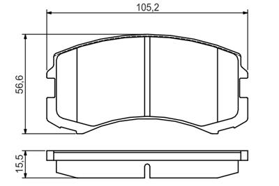BOSCH 0 986 495 158 Číslo výrobce: BP2183. EAN: 4047025159678.