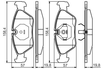 BOSCH 0 986 495 162 Číslo výrobce: BP2135. EAN: 4047025158763.