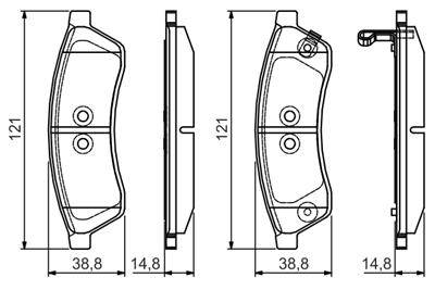 BOSCH 0 986 495 168 Číslo výrobce: BP1571. EAN: 4047025160186.