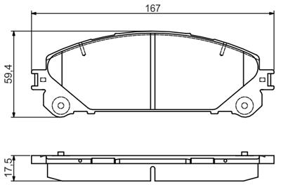 BOSCH 0 986 495 169 Číslo výrobce: BP2221. EAN: 4047025160155.