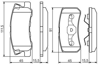 BOSCH 0 986 495 172 Číslo výrobce: BP2165. EAN: 4047025159425.