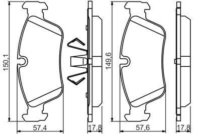 BOSCH 0 986 495 276 Číslo výrobce: BP1582.