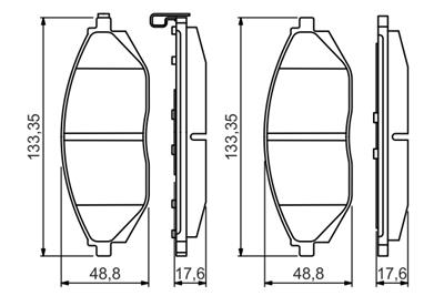 BOSCH 0 986 495 349 Číslo výrobce: BP1641. EAN: 4047025338066.