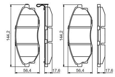 BOSCH 0 986 495 353 Číslo výrobce: BP1645. EAN: 4047025338103.