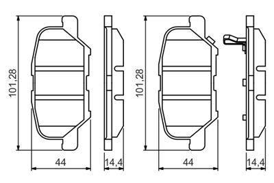 BOSCH 0 986 495 358 Číslo výrobce: BP1650. EAN: 4047025338158.