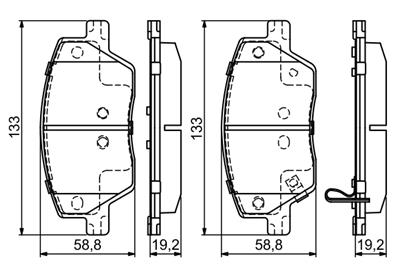 BOSCH 0 986 495 392 Číslo výrobce: BP1765. EAN: 4047026057676.